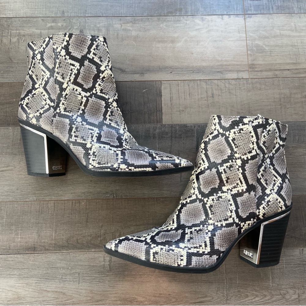 SAM EDELMAN | “Cal” Snakeskin Printed Boots Size 9